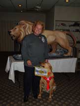 CJ and Kevlar at Lions Club presentatin